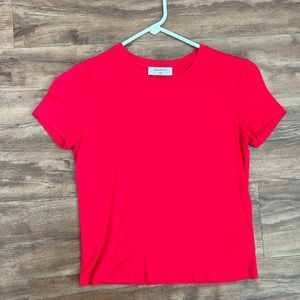 Aritzia Babaton red basic everyday tshirt